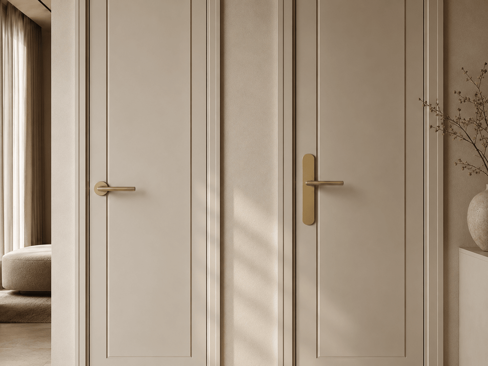 Deurklink op rozet of op schild: wat kies je? - Forma Luxury Interior