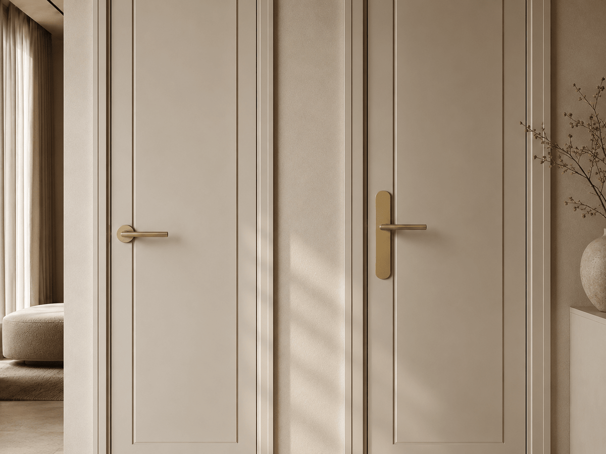 Deurklink op rozet of op schild: wat kies je? - Forma Luxury Interior