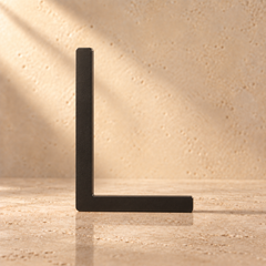 Massief messing huisnummer of huisletter – mat zwart