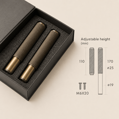 Forma Signature No. 03 – Verstelbare Meubelpoten in Antiek Messing | Set van 2 - Forma Luxury Interior