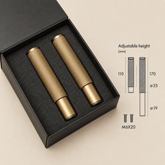 Forma Signature No. 03 – verstelbare meubelpoten in antiek messing | Set van 2 - Forma Luxury Interior