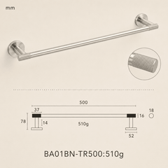 Forma Signature No. 04 – Messing Handdoekrek 50 cm - Forma Luxury Interior