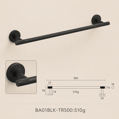 Forma Signature No. 04 – Messing Handdoekrek 50 cm - Forma Luxury Interior