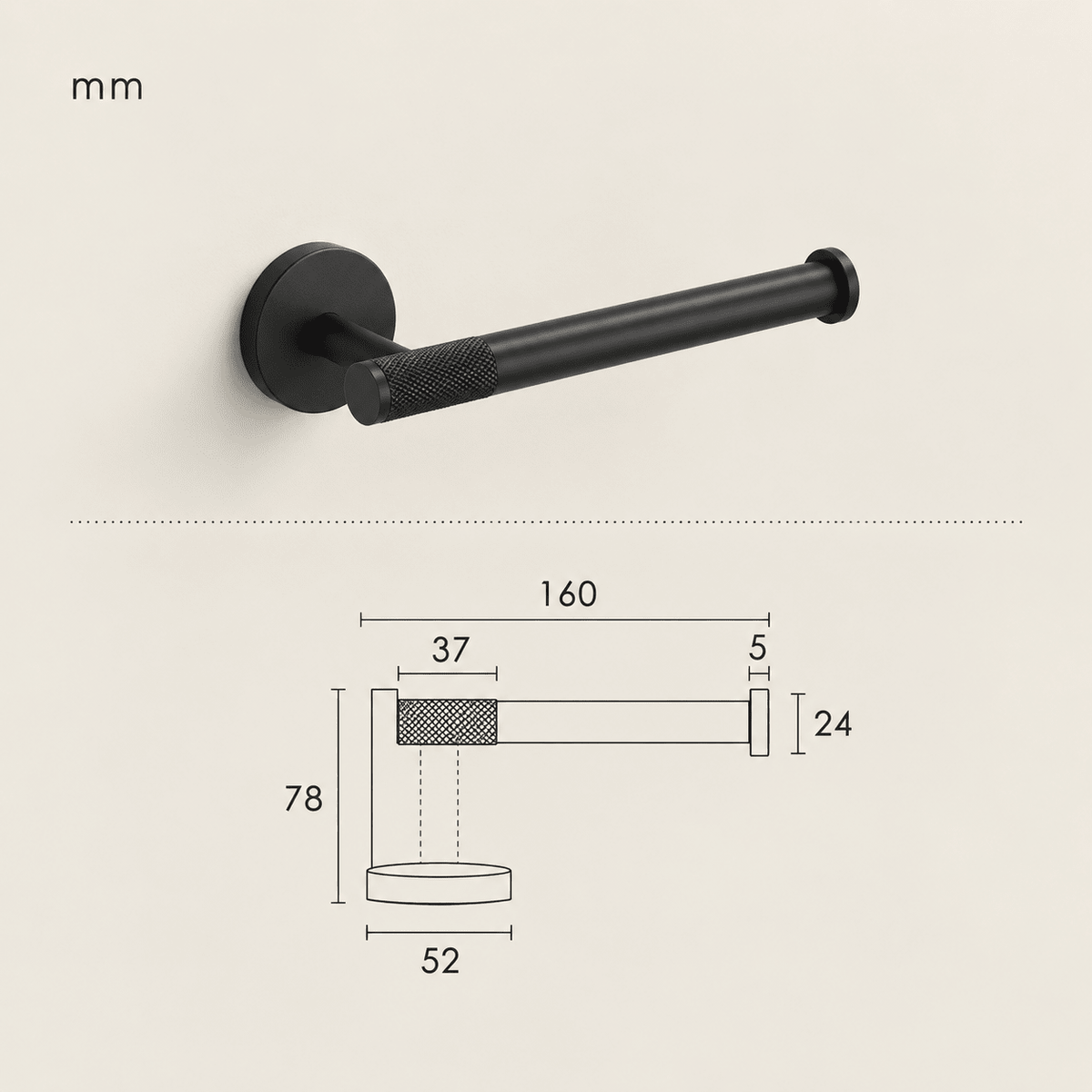 Forma Signature No. 05 – Gekartelde Toiletrolhouder - Forma Luxury Interior