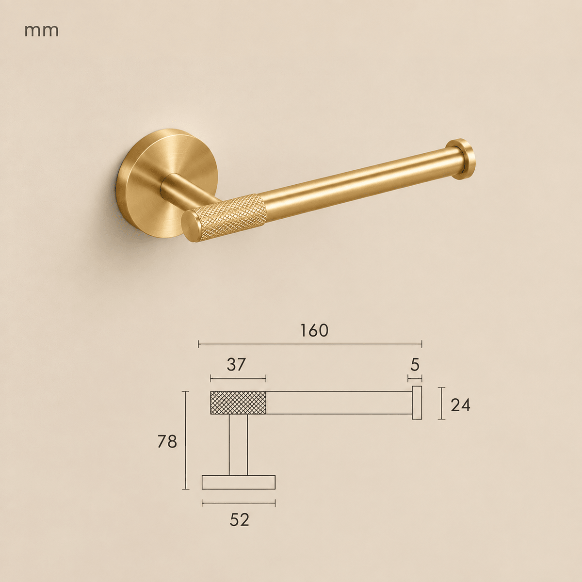 Forma Signature No. 05 – Gekartelde Toiletrolhouder - Forma Luxury Interior