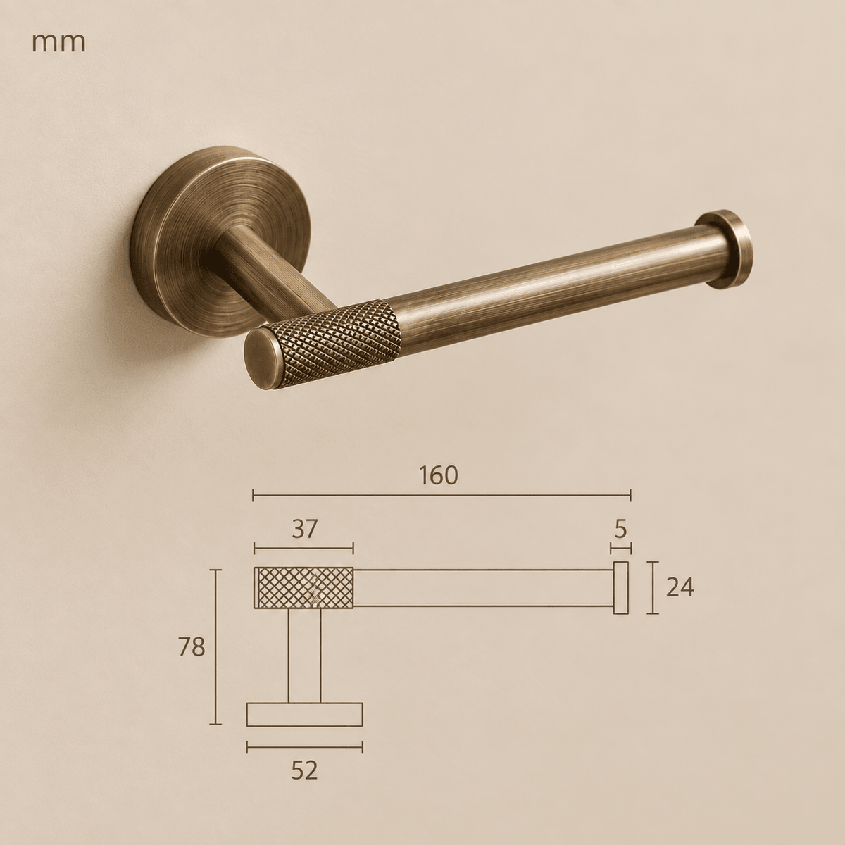 Forma Signature No. 05 – Gekartelde Toiletrolhouder - Forma Luxury Interior