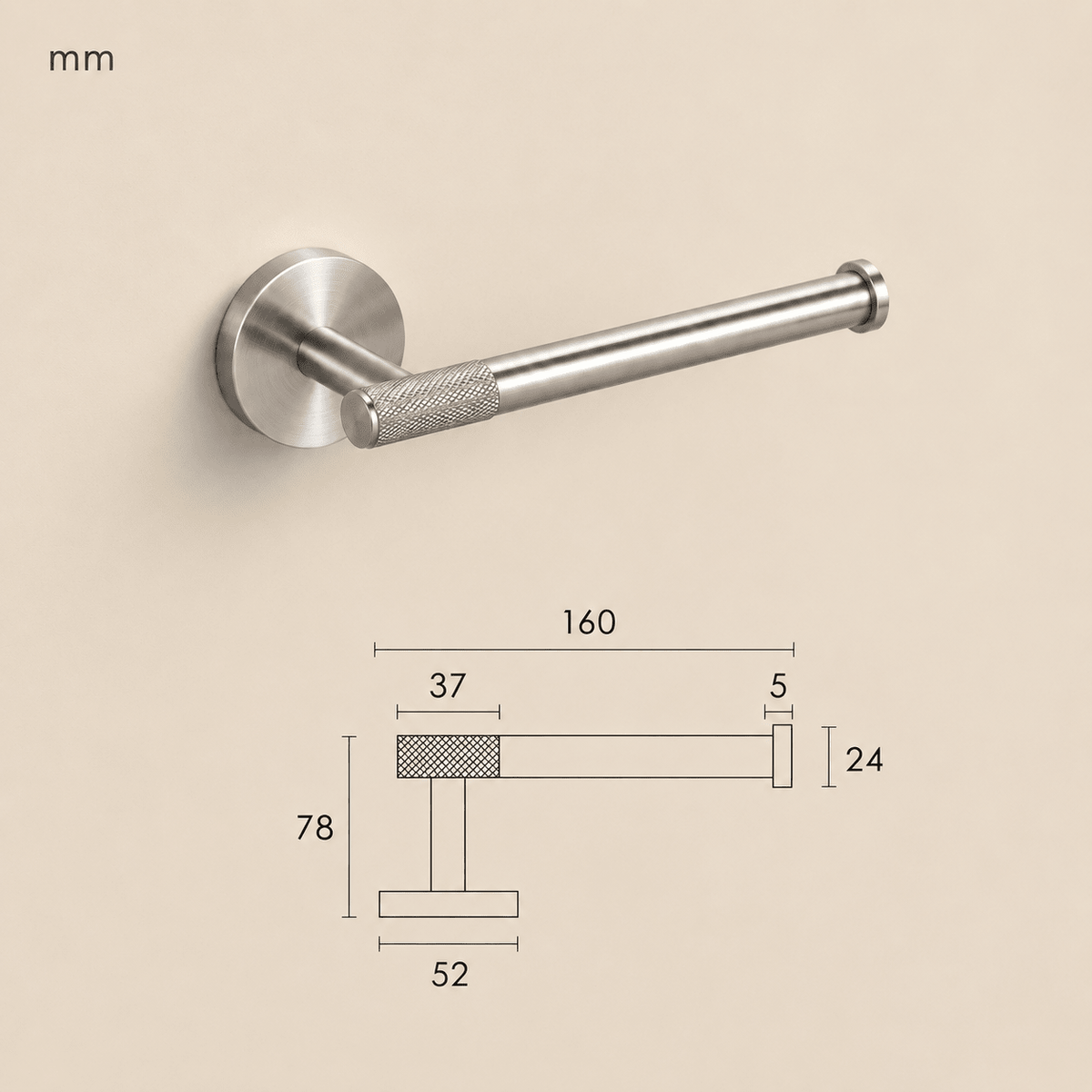 Forma Signature No. 05 – Gekartelde Toiletrolhouder - Forma Luxury Interior
