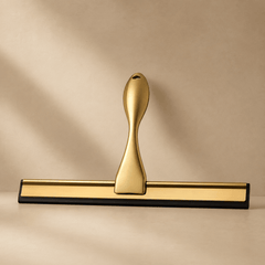 Goudkleurige RVS Douchewisser met Wandhaak – 25 cm - Forma Luxury Interior