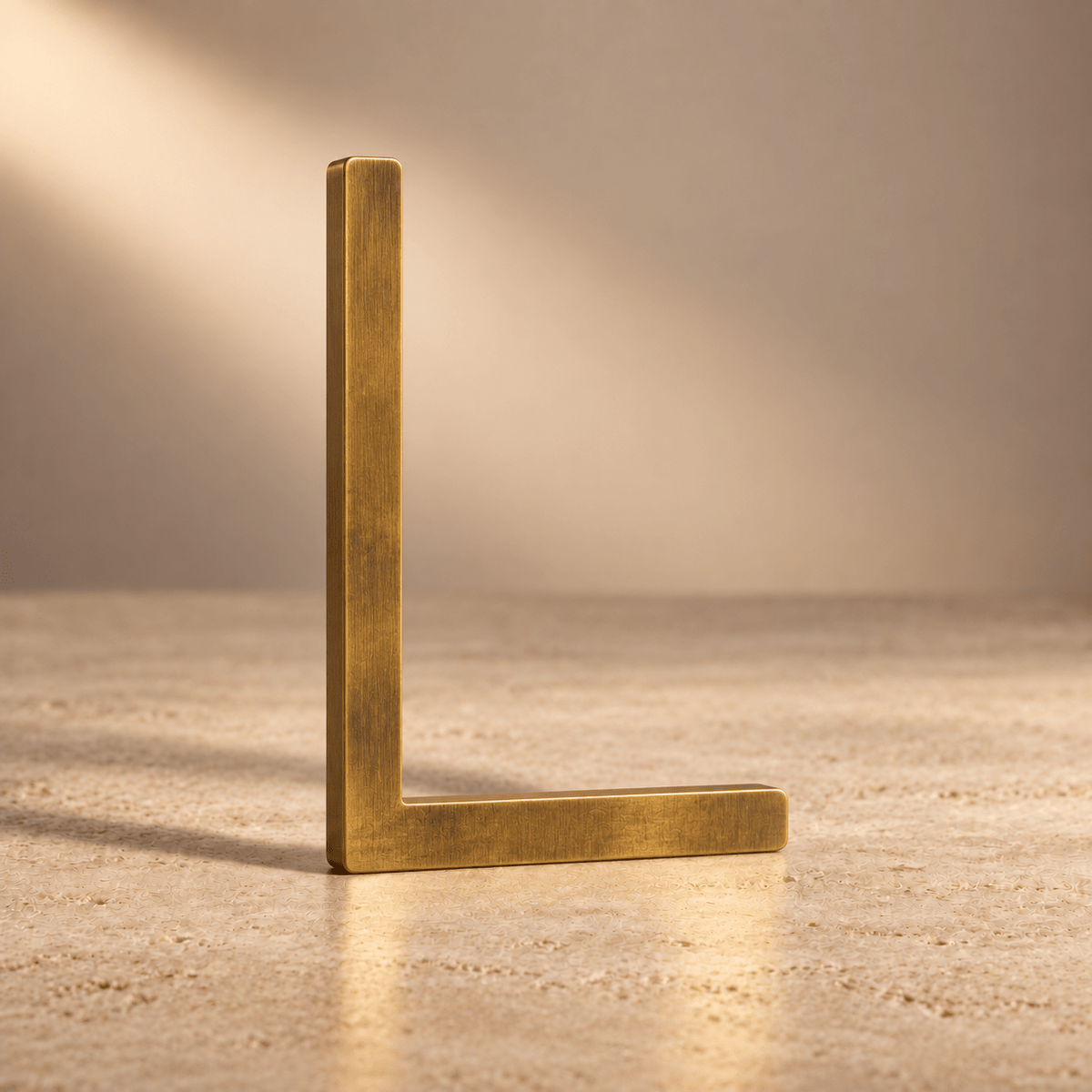 Massief messing huisnummer of huisletter in antiek messing – 10 tot 30 cm - Forma Luxury Interior