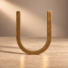 Massief messing huisnummer of huisletter in antiek messing – 10 tot 30 cm - Forma Luxury Interior