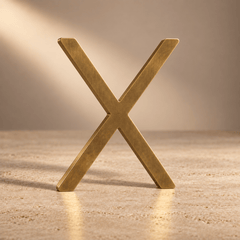 Massief messing huisnummer of huisletter in antiek messing – 10 tot 30 cm - Forma Luxury Interior