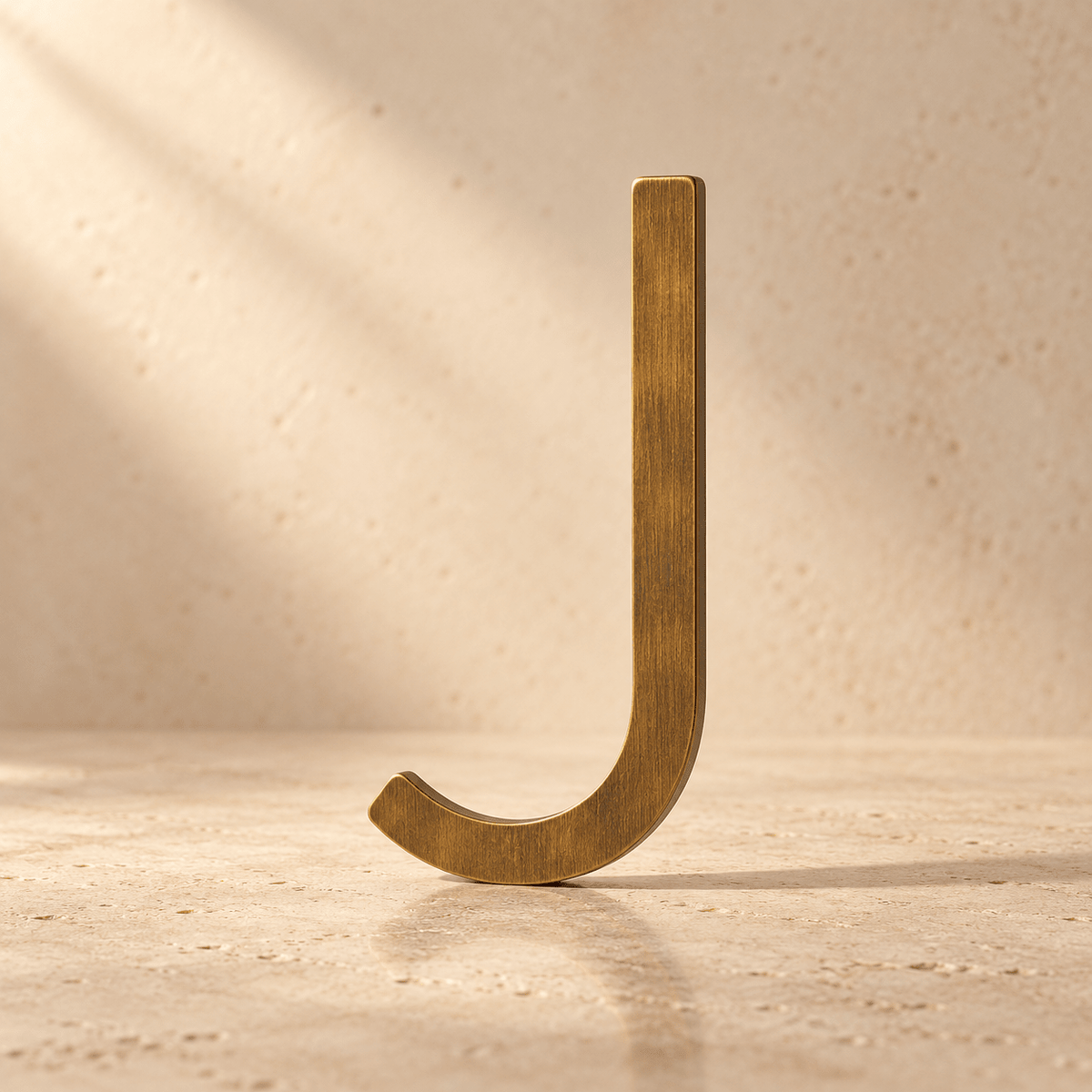 Massief messing huisnummer of huisletter in antiek messing – 10 tot 30 cm - Forma Luxury Interior