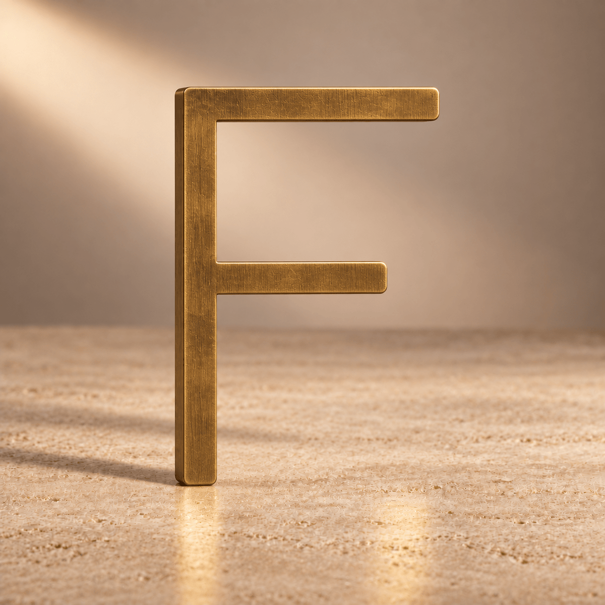 Massief messing huisnummer of huisletter in antiek messing – 10 tot 30 cm - Forma Luxury Interior