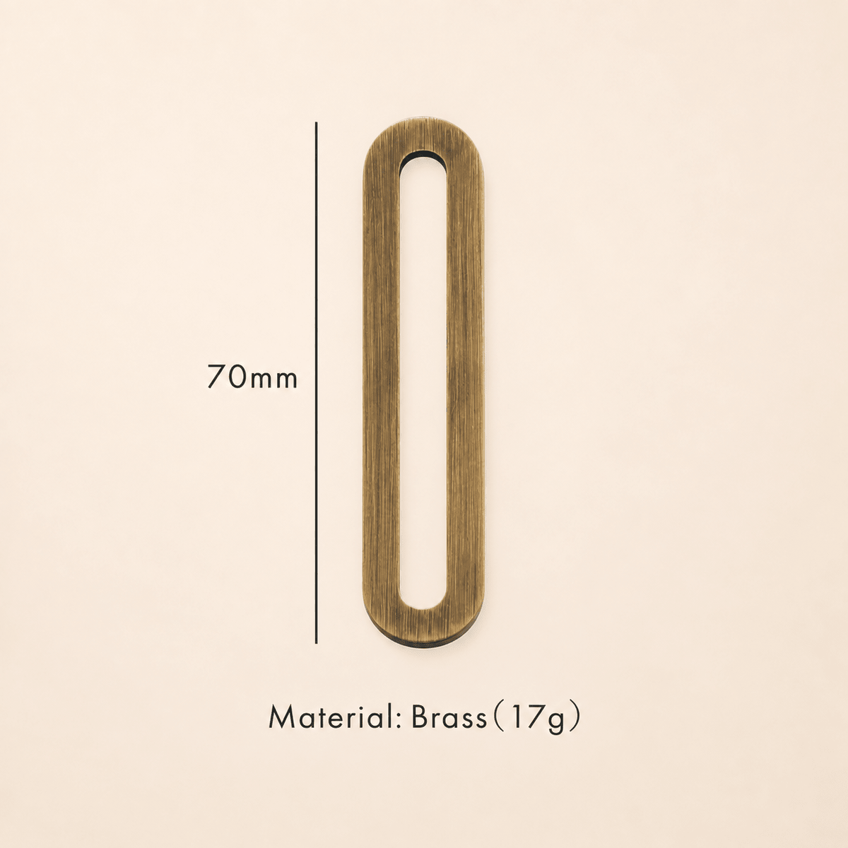 Messing huisnummer of letter 7 cm – antiek messing - Forma Luxury Interior