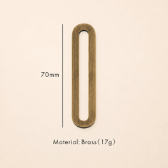 Messing huisnummer of letter 7 cm – antiek messing - Forma Luxury Interior