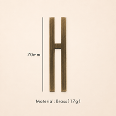 Messing huisnummer of letter 7 cm – antiek messing - Forma Luxury Interior