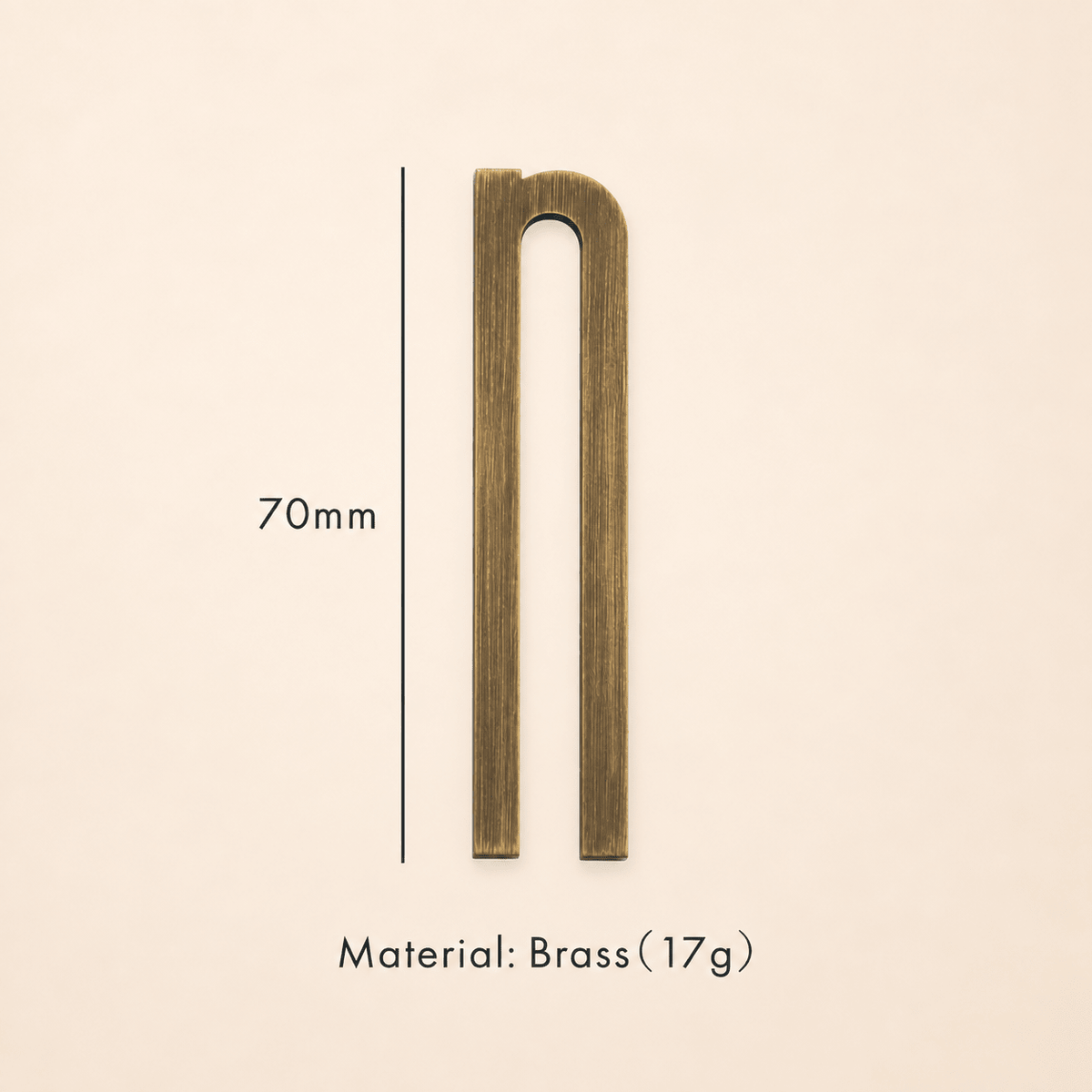 Messing huisnummer of letter 7 cm – antiek messing - Forma Luxury Interior