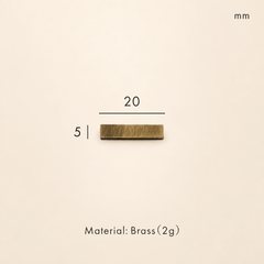 Messing huisnummer of letter 7 cm – antiek messing - Forma Luxury Interior