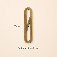 Messing huisnummer of letter 7 cm – antiek messing - Forma Luxury Interior