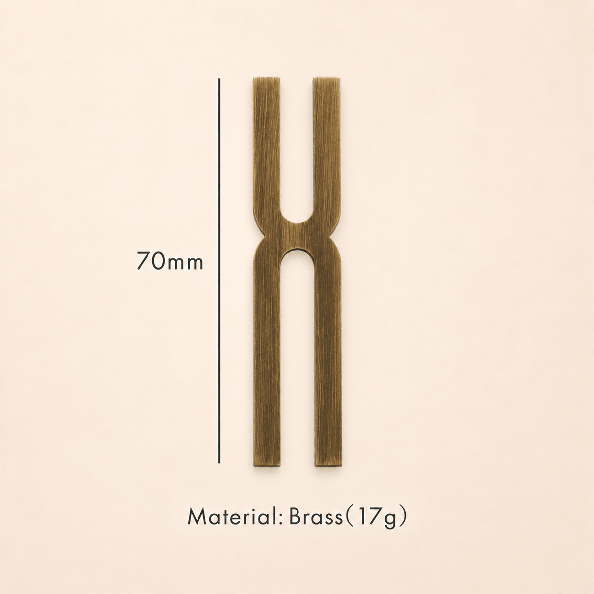 Messing huisnummer of letter 7 cm – antiek messing - Forma Luxury Interior