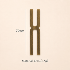 Messing huisnummer of letter 7 cm – antiek messing - Forma Luxury Interior