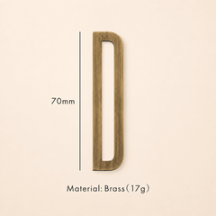 Messing huisnummer of letter 7 cm – antiek messing - Forma Luxury Interior