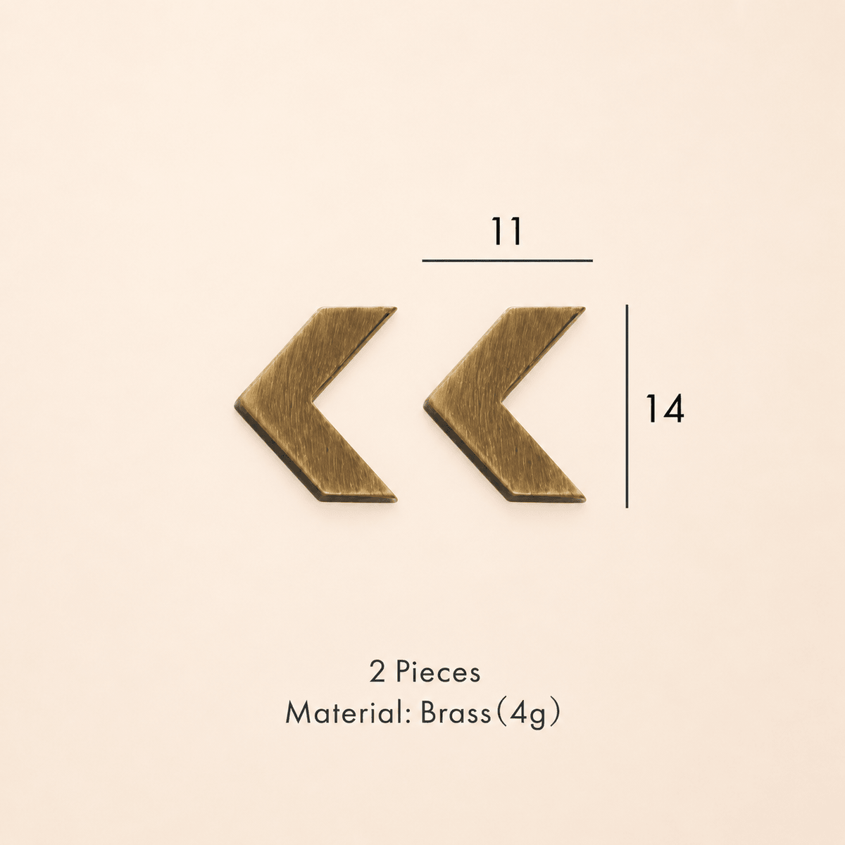 Messing huisnummer of letter 7 cm – antiek messing - Forma Luxury Interior