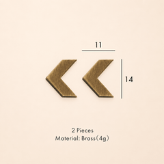 Messing huisnummer of letter 7 cm – antiek messing - Forma Luxury Interior