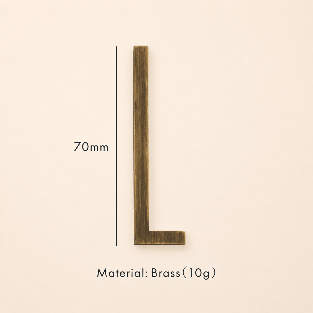Messing huisnummer of letter 7 cm – antiek messing - Forma Luxury Interior