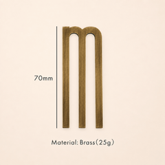 Messing huisnummer of letter 7 cm – antiek messing - Forma Luxury Interior