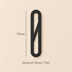 Messing huisnummer of letter 7 cm - zwart - Forma Luxury Interior