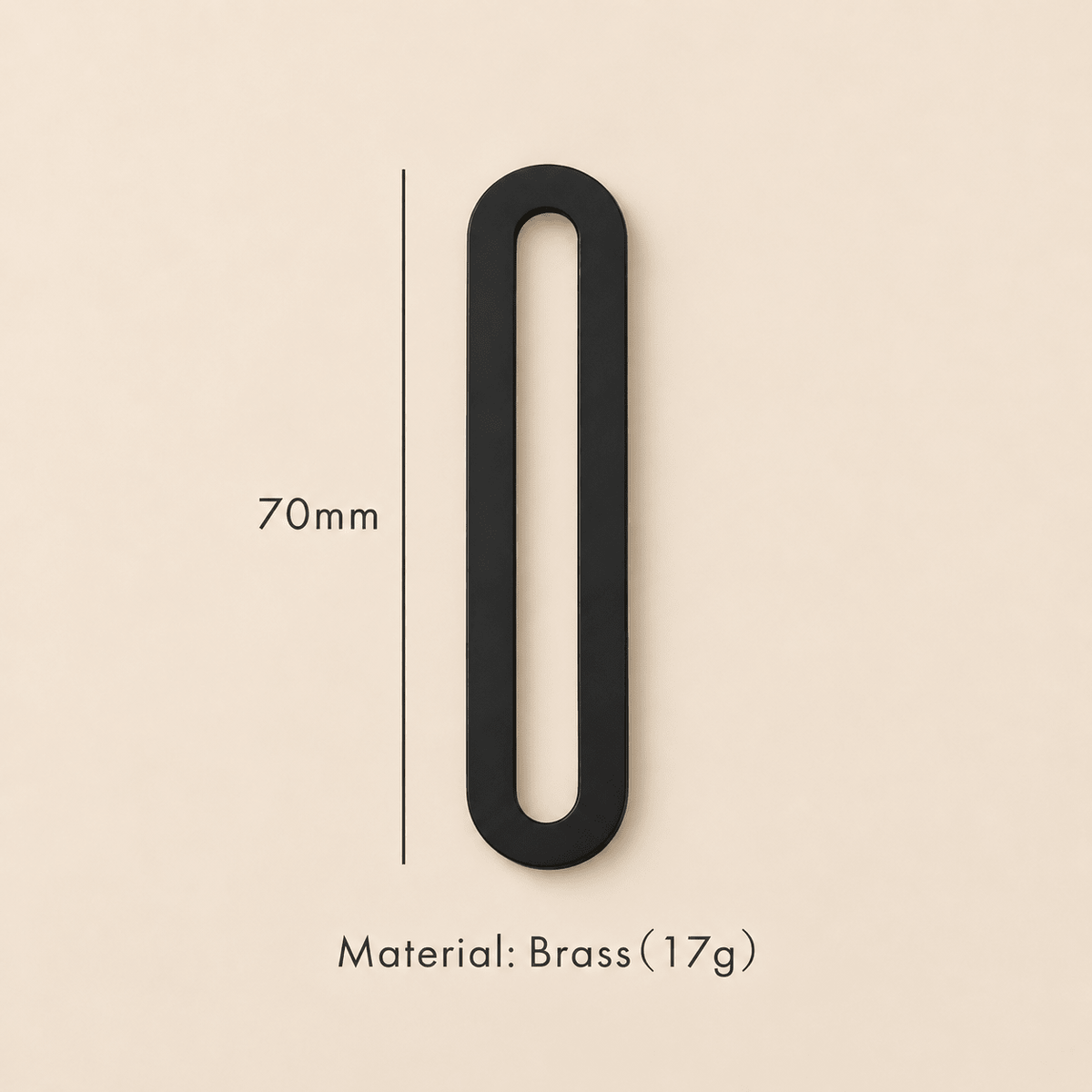 Messing huisnummer of letter 7 cm - zwart - Forma Luxury Interior