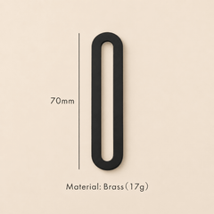 Messing huisnummer of letter 7 cm - zwart - Forma Luxury Interior