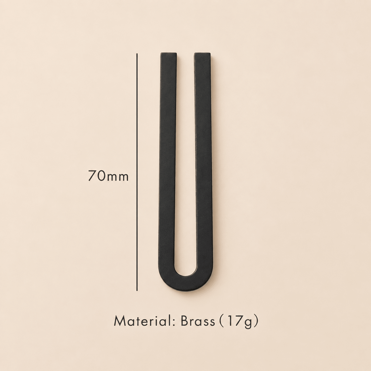 Messing huisnummer of letter 7 cm - zwart - Forma Luxury Interior