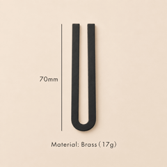 Messing huisnummer of letter 7 cm - zwart - Forma Luxury Interior