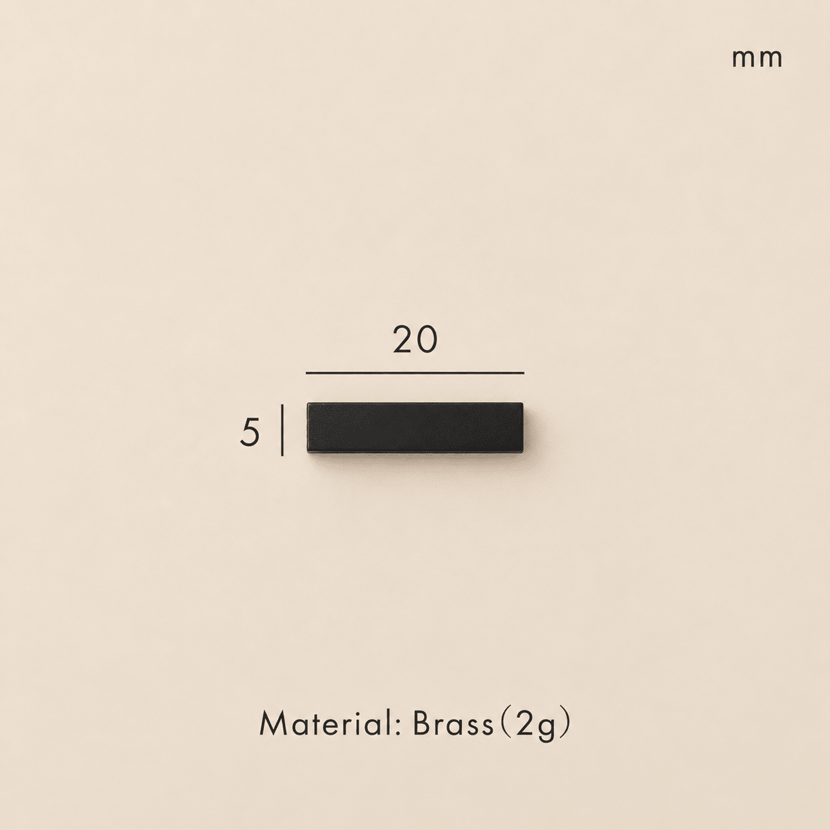 Messing huisnummer of letter 7 cm - zwart - Forma Luxury Interior