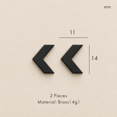 Messing huisnummer of letter 7 cm - zwart - Forma Luxury Interior