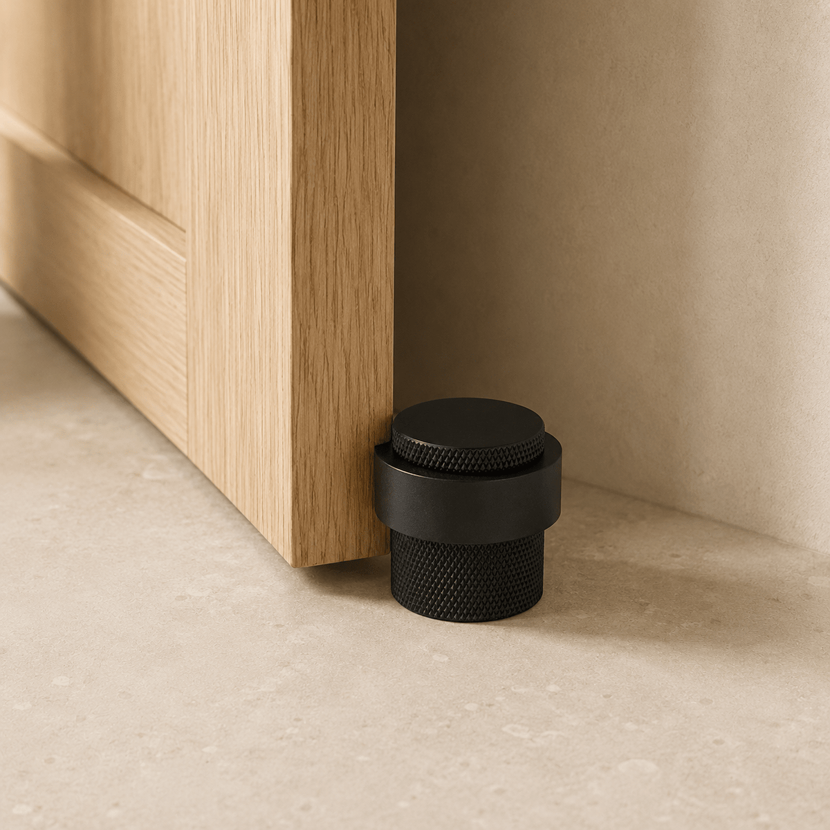 Ronde Deurstopper van Massief Messing - Forma Luxury Interior