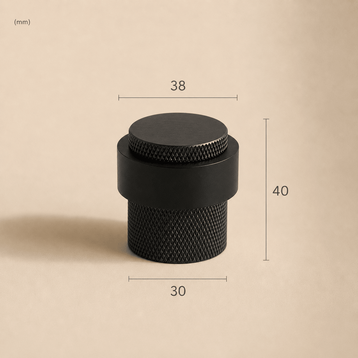 Ronde Deurstopper van Massief Messing - Forma Luxury Interior