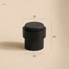 Ronde Deurstopper van Massief Messing - Forma Luxury Interior