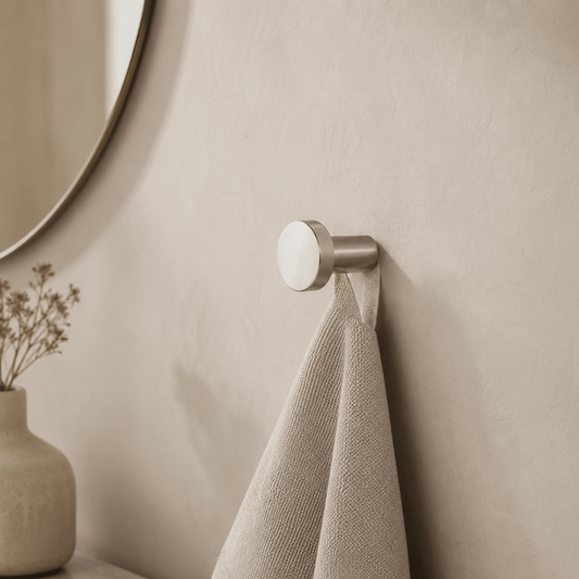 Ronde Wandhaak van Brons – Geborsteld Nikkel - Forma Luxury Interior