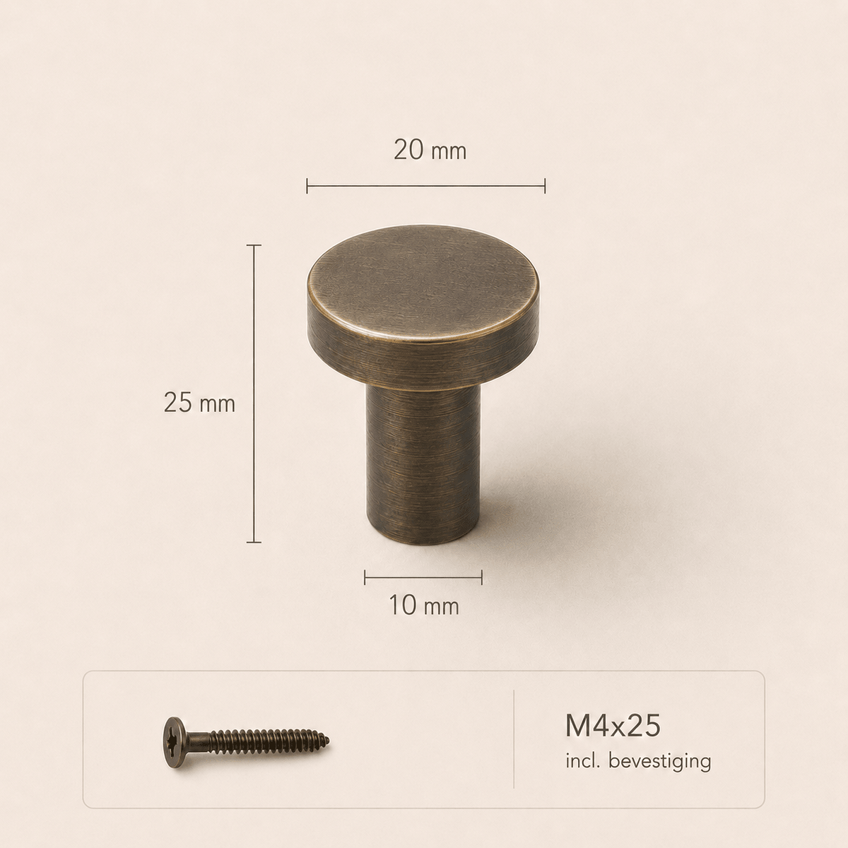 Ronde Wandhaak van Massief Messing – Minimalistisch Design - Forma Luxury Interior