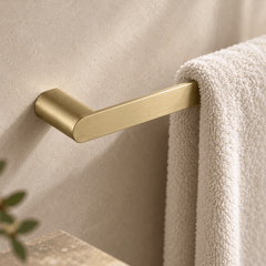 RVS handdoekstang 60 cm in geborsteld goud - Forma Luxury Interior