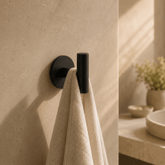 T-vormige handdoekhaak op rond rozet - Forma Luxury Interior