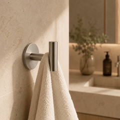 T-vormige handdoekhaak op rond rozet - Forma Luxury Interior