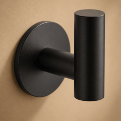 T-vormige handdoekhaak op rond rozet - Forma Luxury Interior