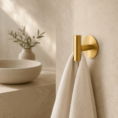 T-vormige handdoekhaak op rond rozet - Forma Luxury Interior