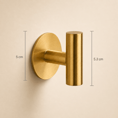 T-vormige handdoekhaak op rond rozet - Forma Luxury Interior